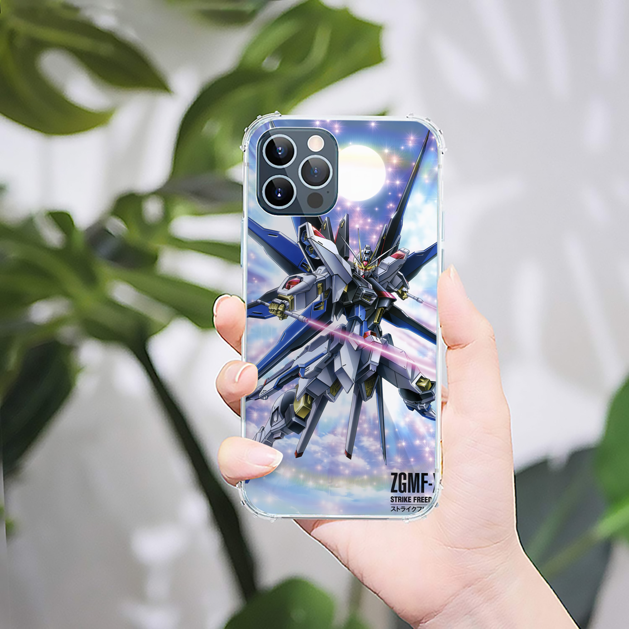 （画像用） 機動戦士ガンダム Mobile Suit Gundam 【iPhone 12シリーズ対応】透明スマホケース（クリアソフトケース）